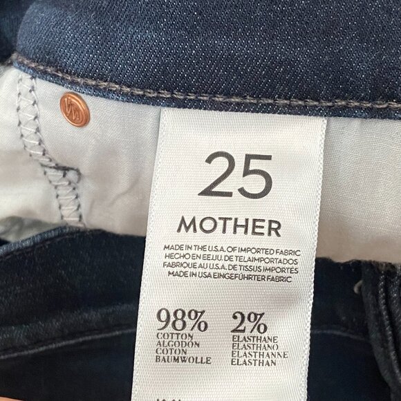 Mother The Pretender Strange Brew Dark Wash Straight Leg Jeans, Size 25 - Picture 14 of 14